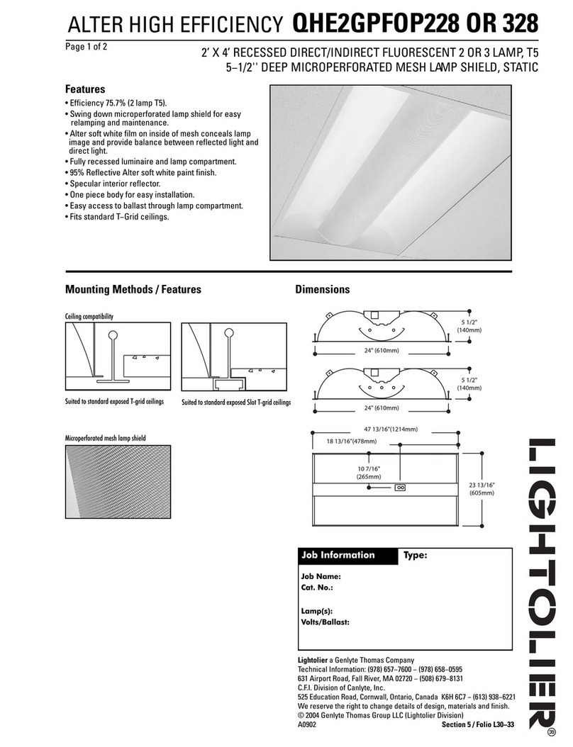 Lightolier QHE2GPFOP228 specification