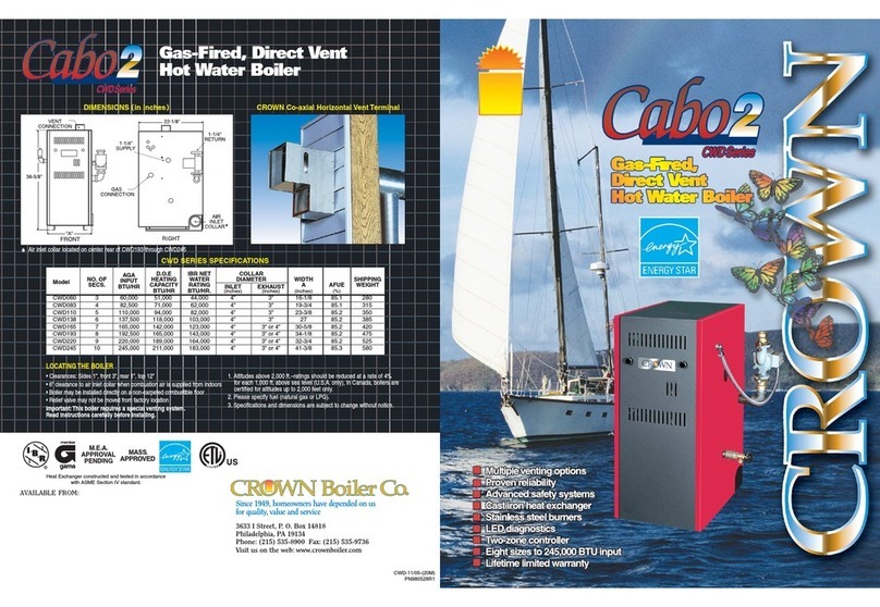Crown Boiler CWD060 user manual