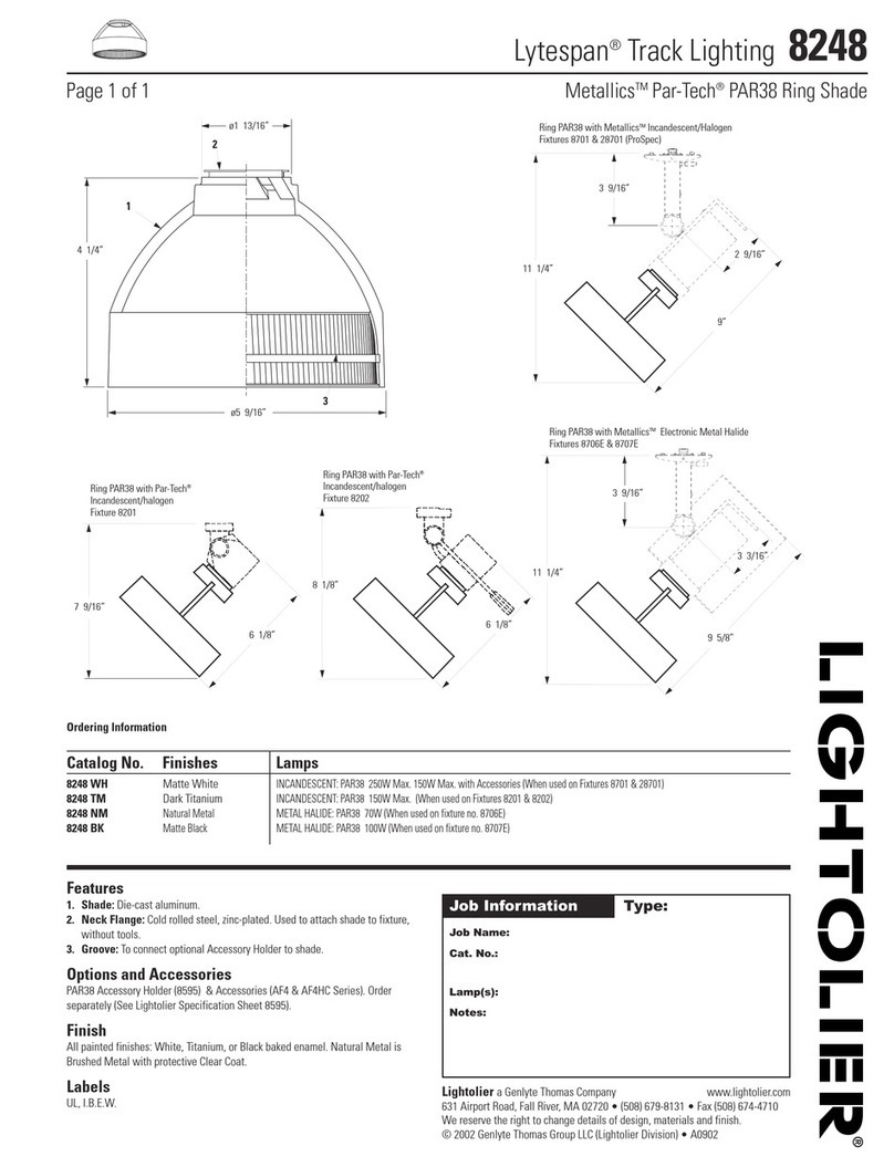 Lightolier Lytespan 8248 specification