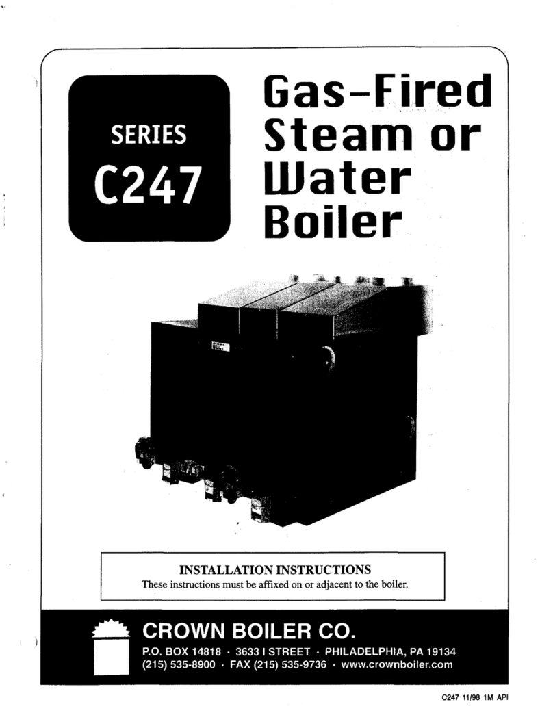 Crown Boiler C247 Series User manual Crown Boiler C247 Series User manual