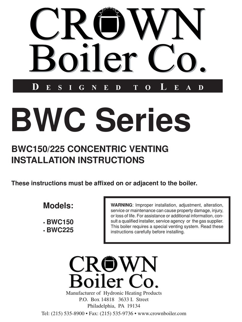 Crown Boiler BIMINI BWC150 User manual Crown Boiler BIMINI BWC150 User manual