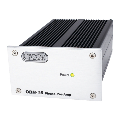Creek Audio OBH 15 operating instructions