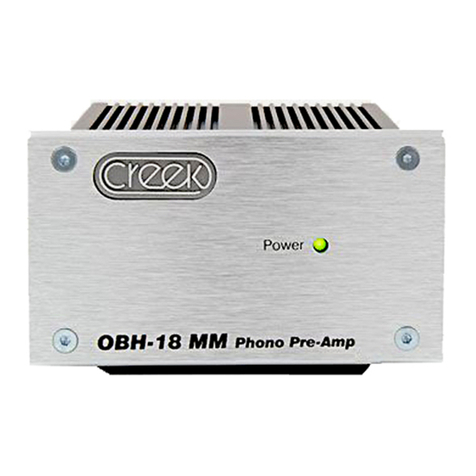 Creek Audio OBH 18 operating instructions