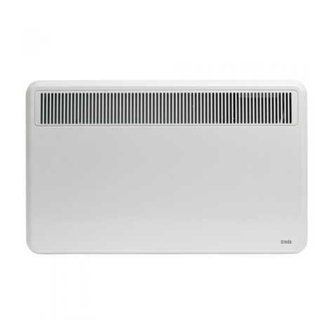 Creda TPR2-750W/TW Installation and operating instructions