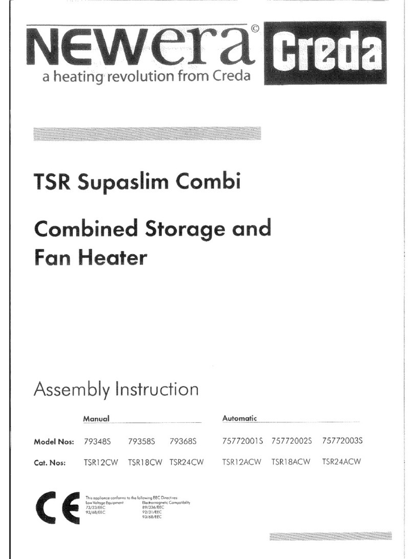 Creda Newera 75772001S User manual