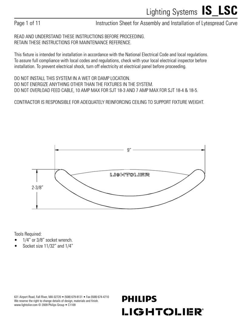 Lightolier IS_LSC Assembly and Instruction Manual