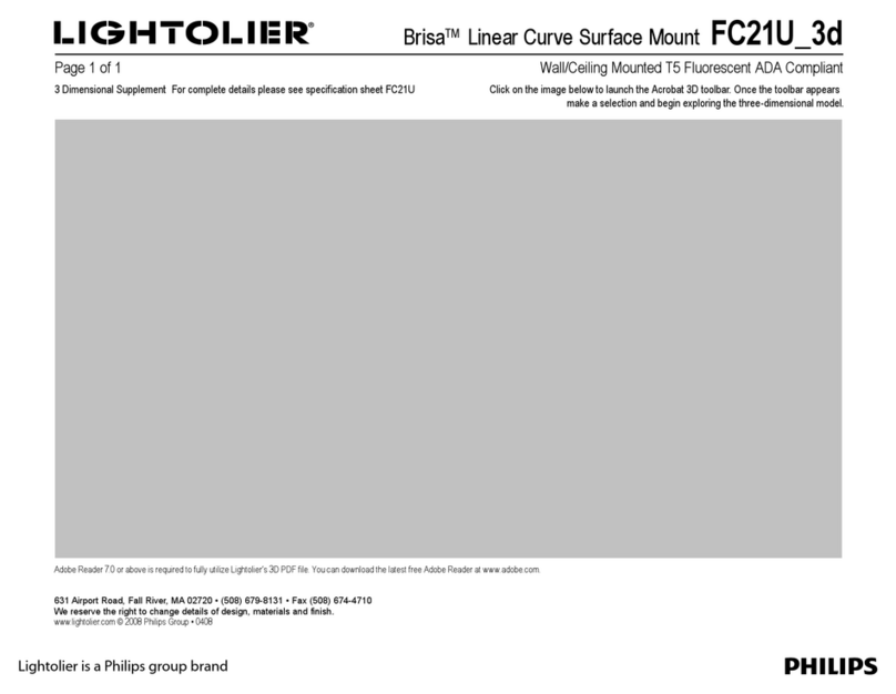 Lightolier Brisa FC21U_3d User manual