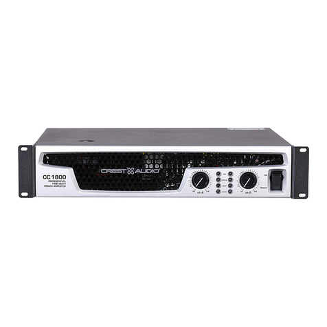 Crest Audio CC1800 User manual