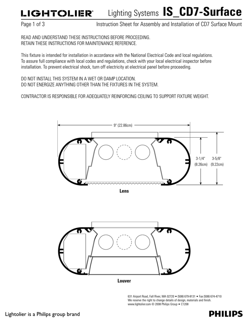 Lightolier IS_CD7-Surface Assembly and installation