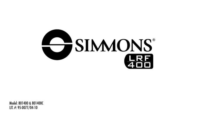 Simmons LRF 400 User manual