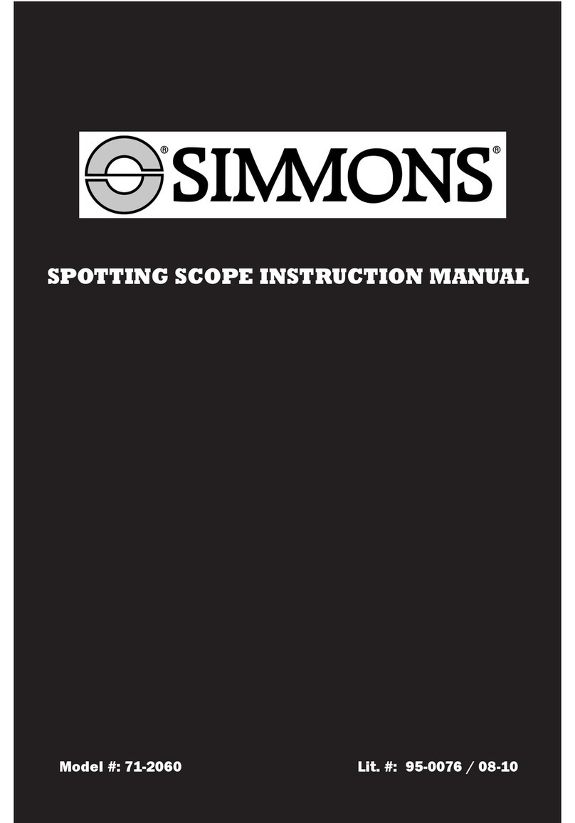 Simmons Spotting Scope 71-2060 User manual