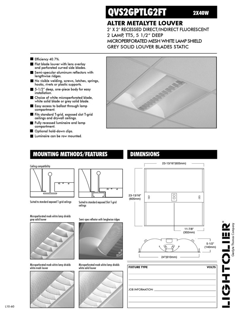 Lightolier QVS2GPTLG2FT specification