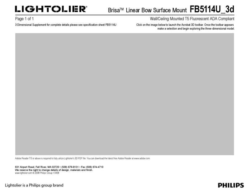 Lightolier Brisa FB5114U_3d User manual