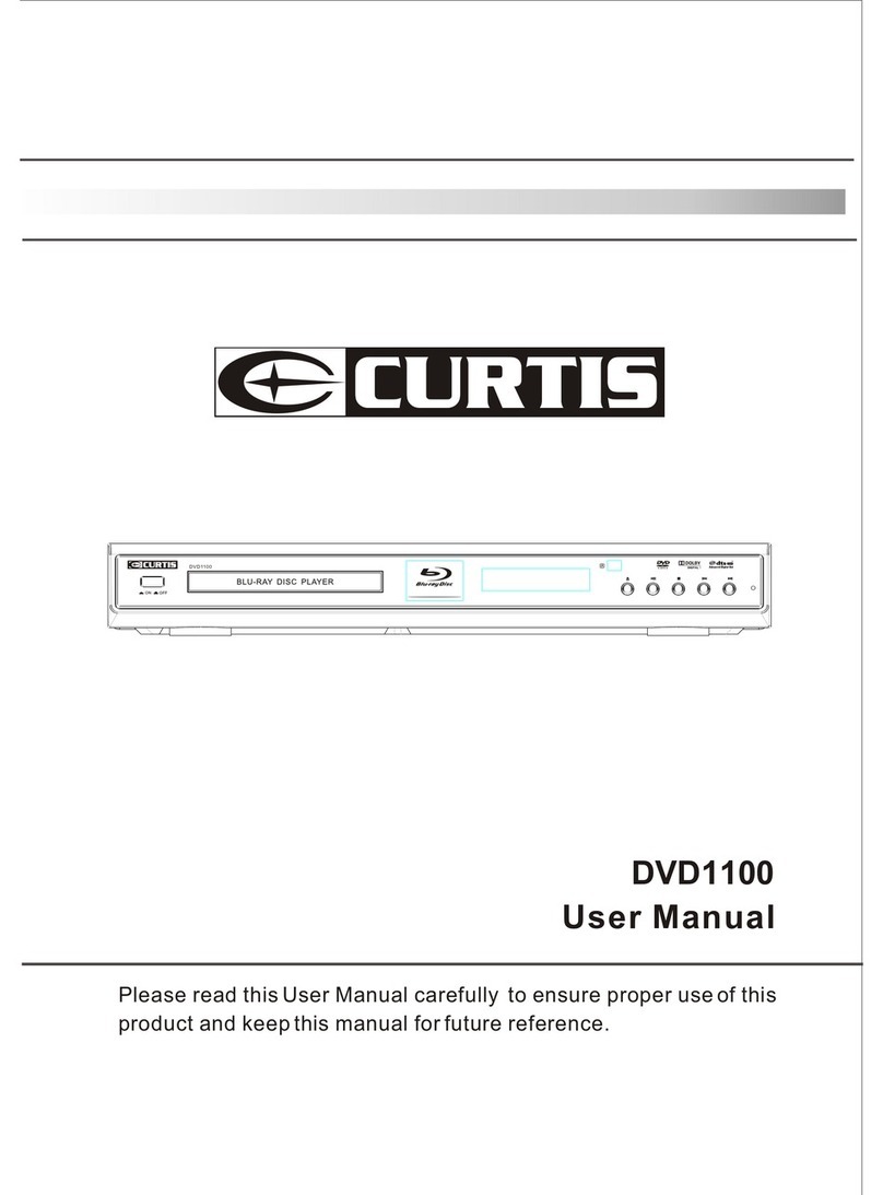 Curtis DVD1100 User manual