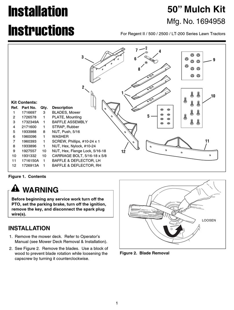 Simplicity 50” Mulch Kit User manual