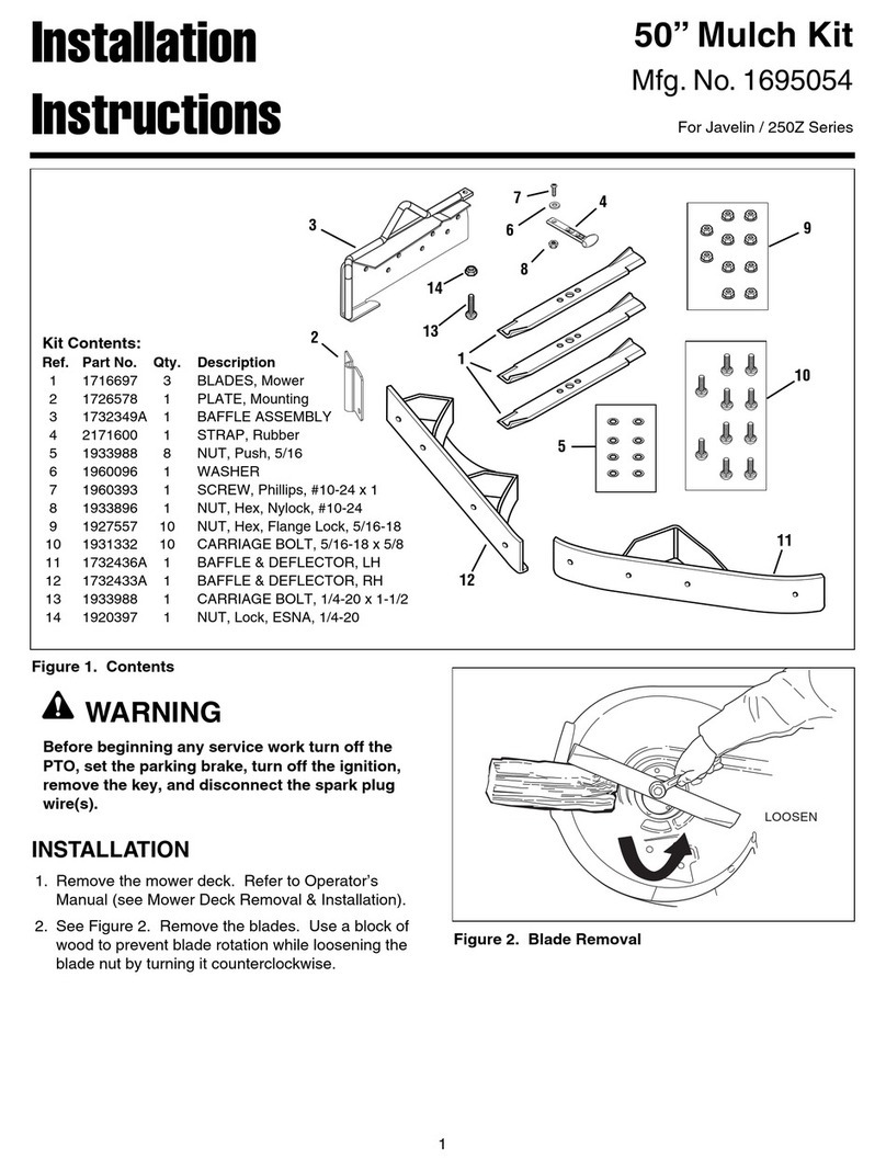 Simplicity 50” Mulch Kit installation instructions