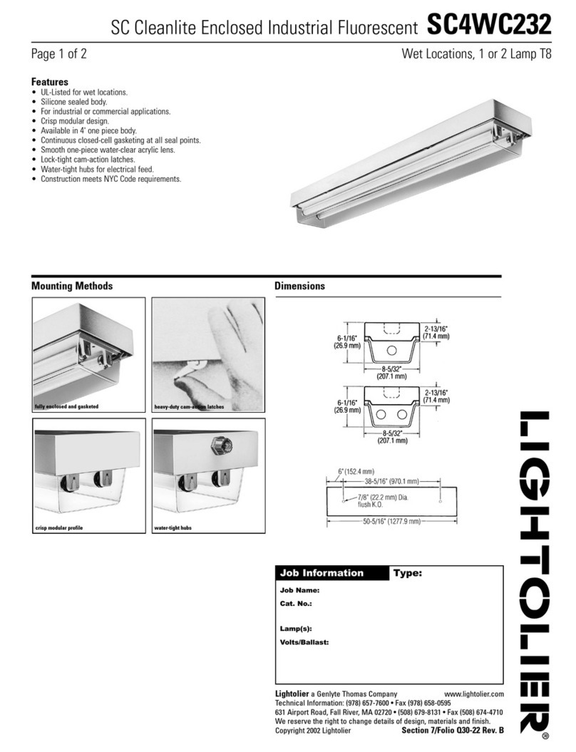 Lightolier SC4WC232 User manual