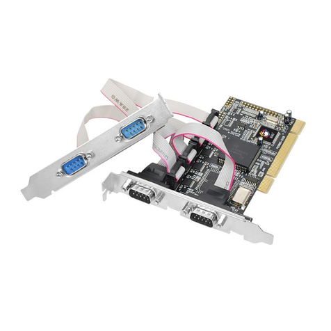 SIIG 4-Port RS232 Serial PCI with 16550 UART User manual