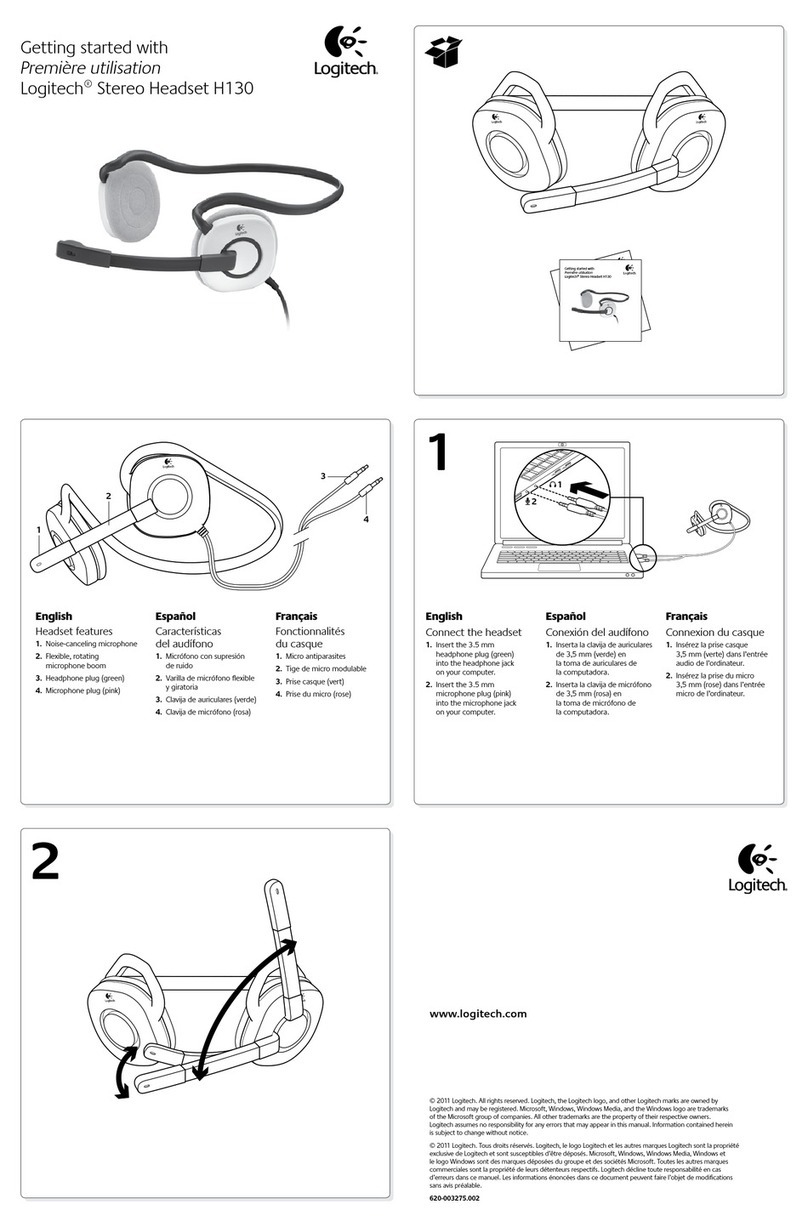 Logitech H130 User manual