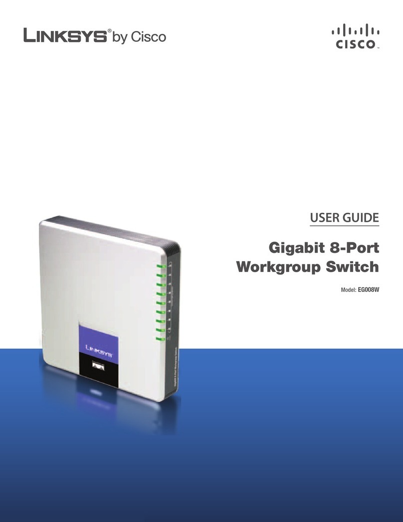 Linksys EG008W - Instant Gigabit Workgroup Switch user guide