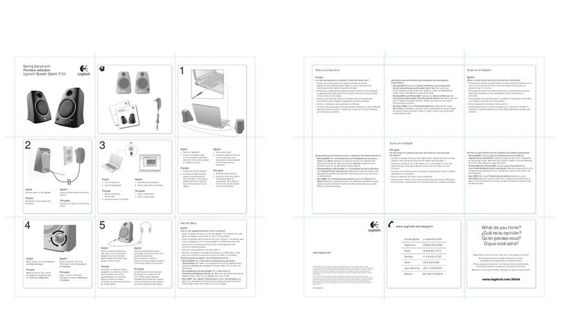 Logitech Z130 User manual Logitech Z130 User manual
