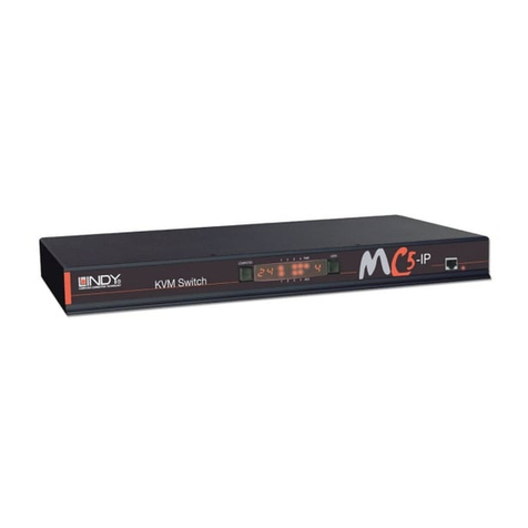 Lindy MC5-IP KVM User manual Lindy MC5-IP KVM User manual