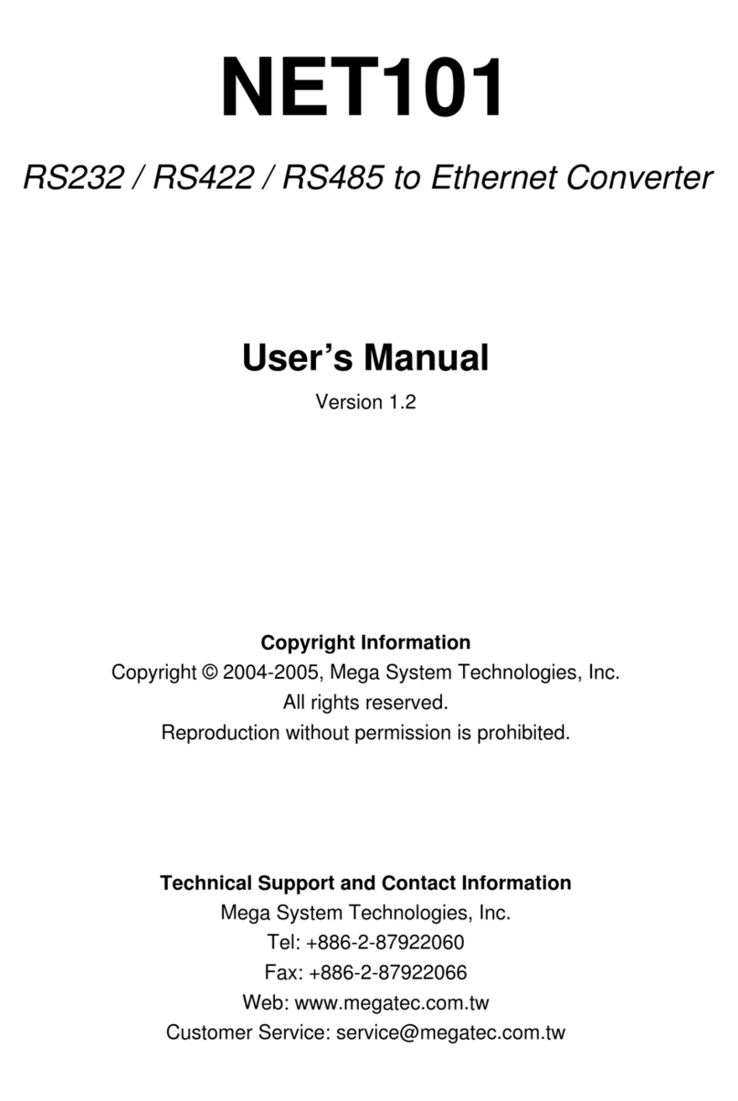 Mega System Tech NET101 user manual