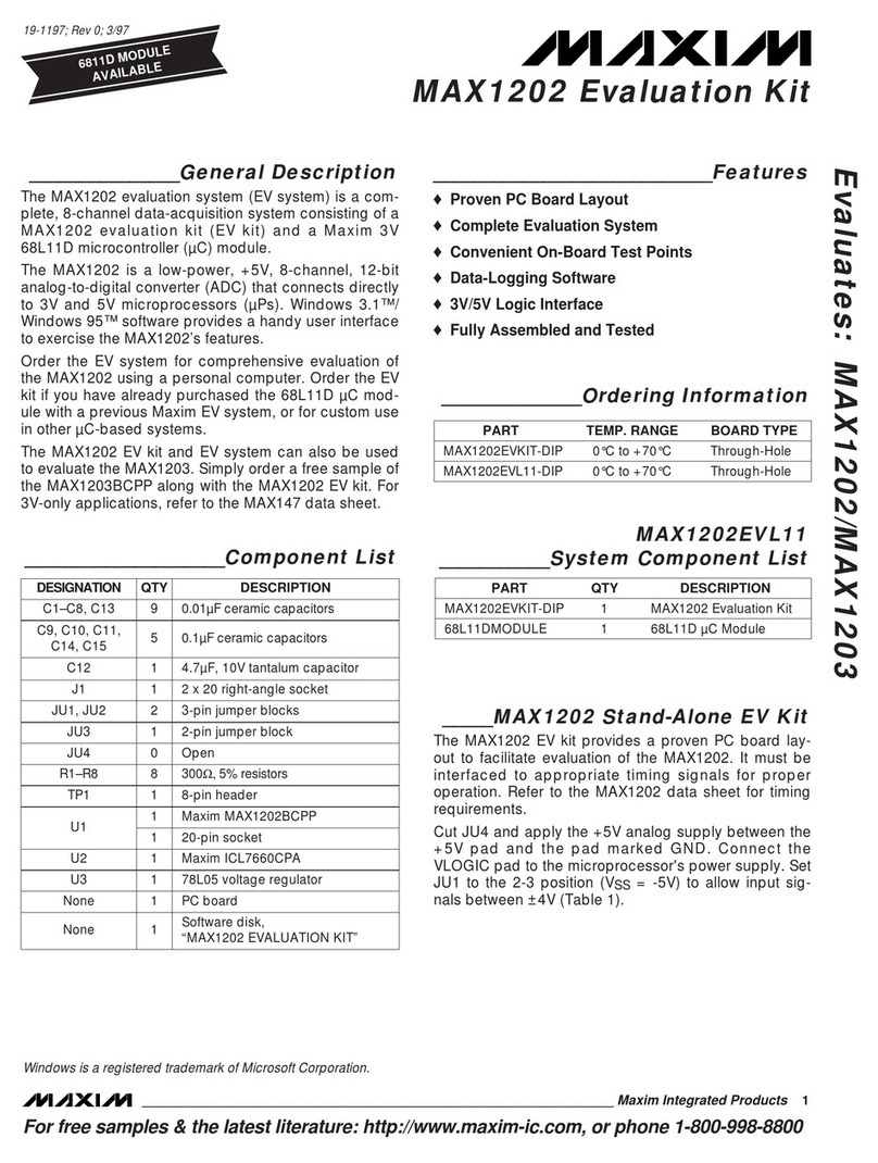 Maxim MAX1202 User manual
