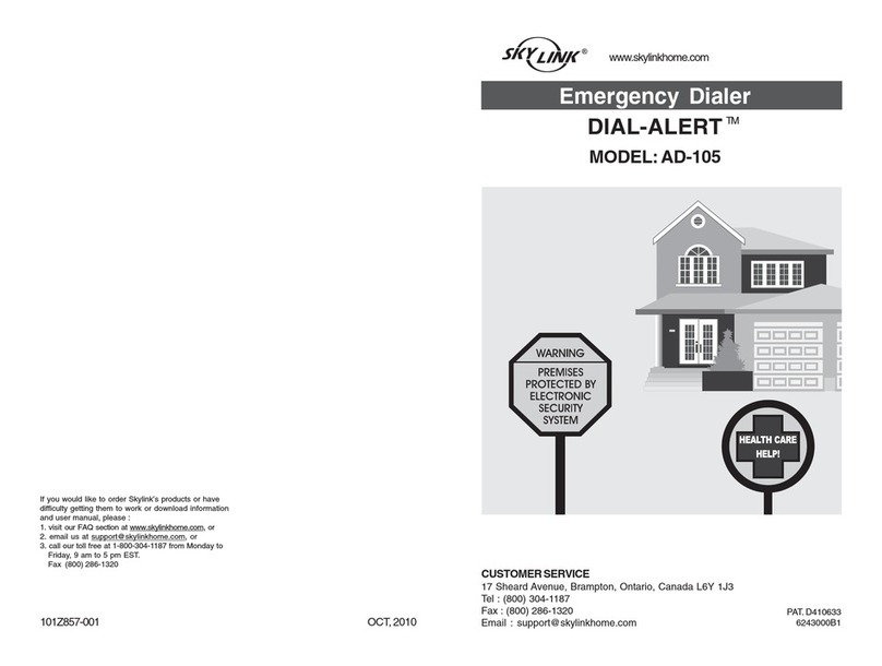 SkyLink DIAL-ALERT AD-105 Guide manual