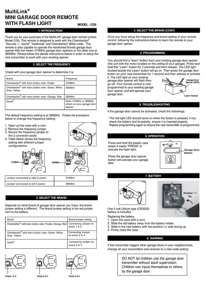 SkyLink MultiLink CG5 Guide User manual