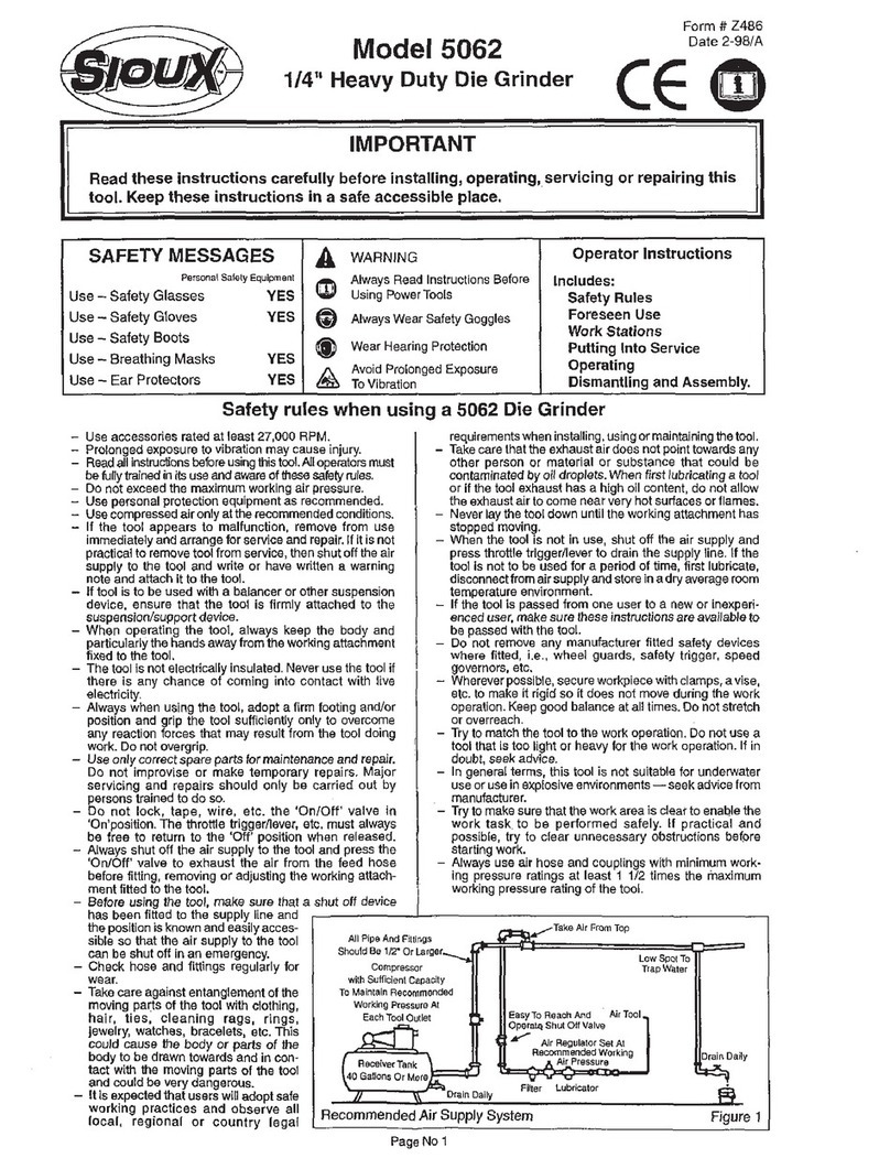 Sioux Tools 5062 Specifications