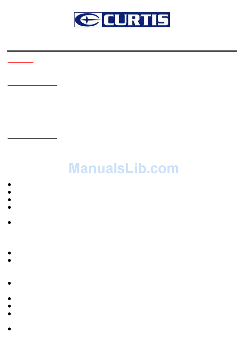 Curtis MPK7836 User manual