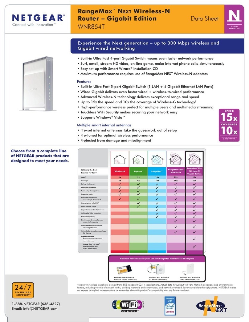 NETGEAR WNR854T-100NAS User manual