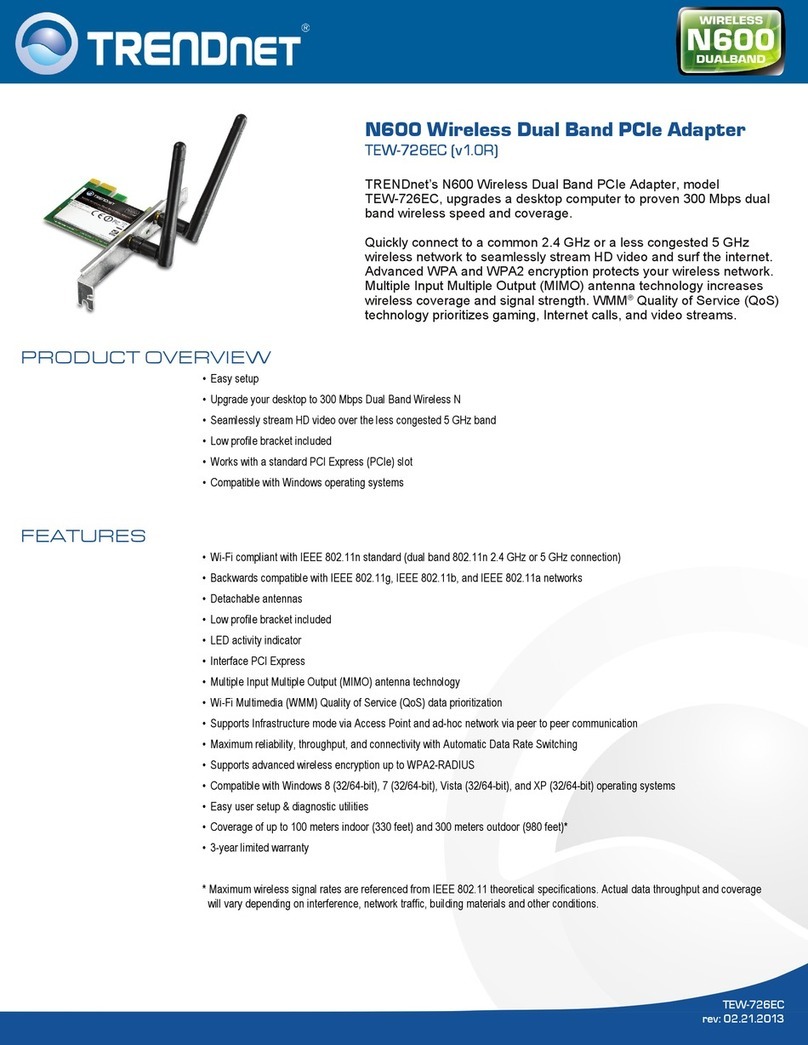 TRENDnet TEW-726EC User manual