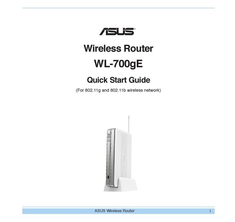 Asus WL-700GE - Wireless Router User manual