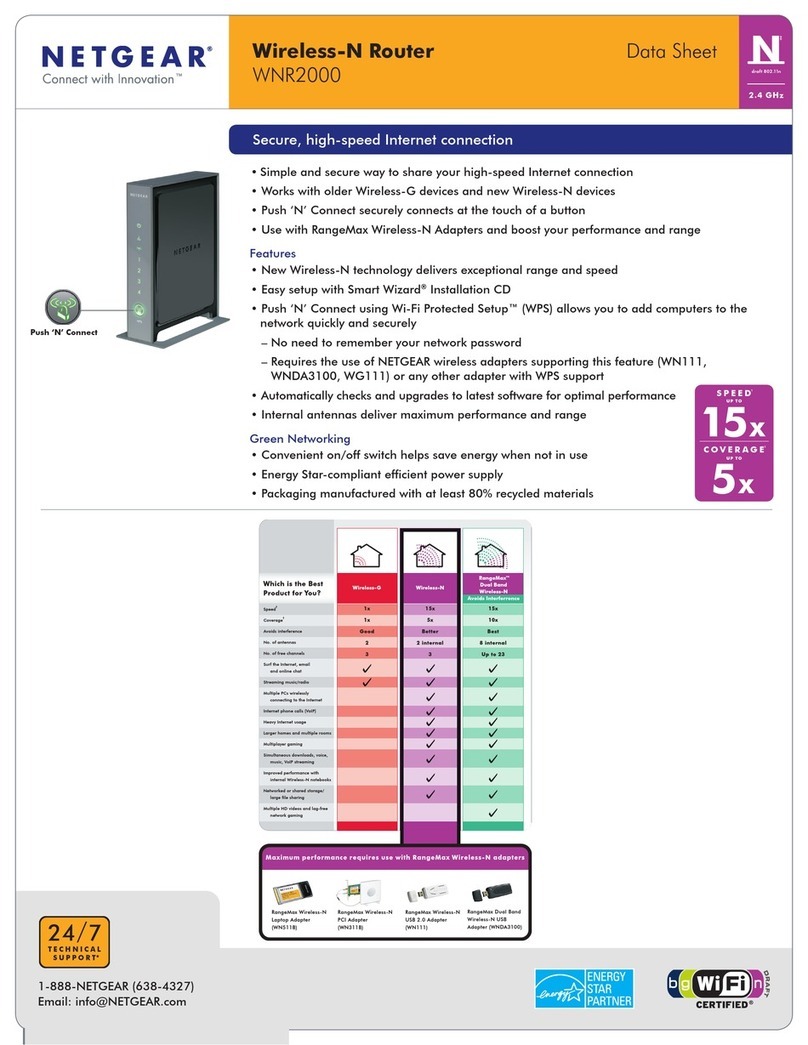 NETGEAR WNR2000-100NAR User manual