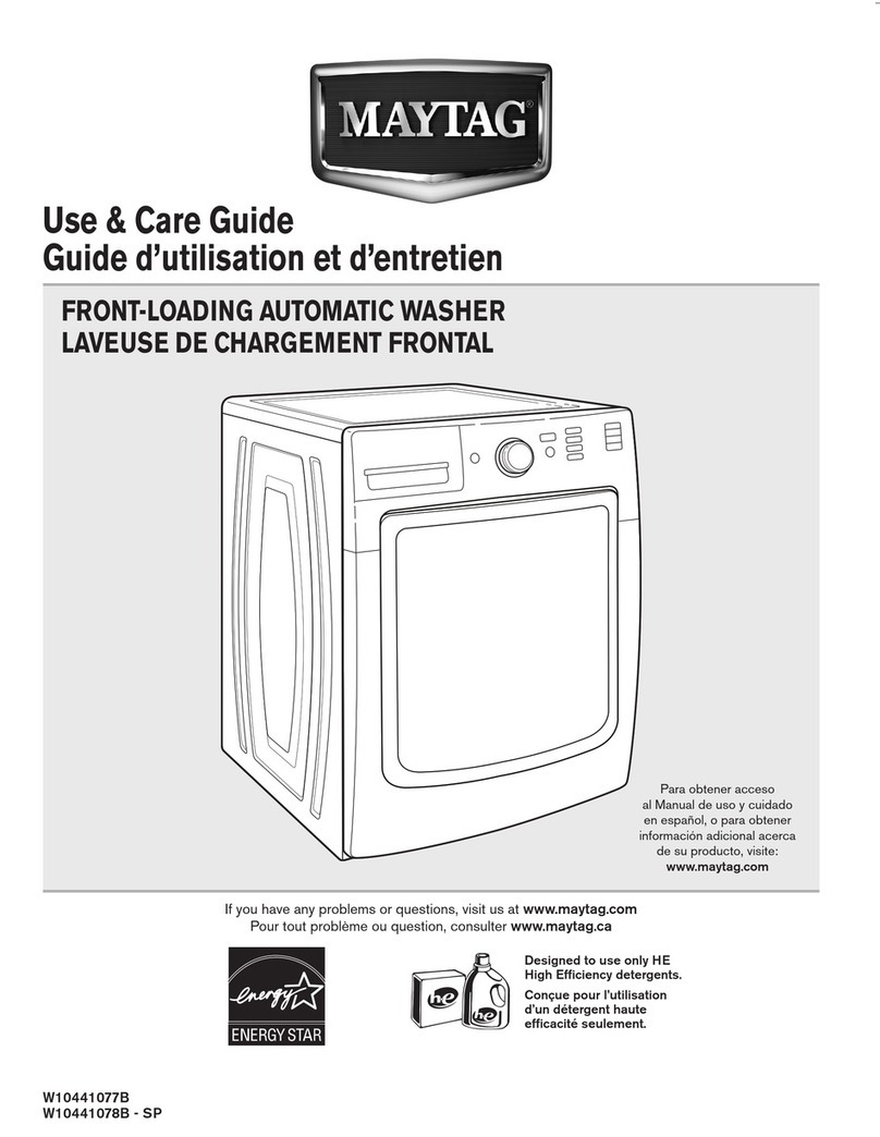 Maytag MHW3000BW User manual Maytag MHW3000BW User manual