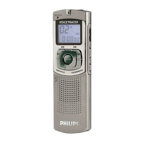 Philips LFH7655 - Digital Voice Tracer 7655 64 MB... User manual