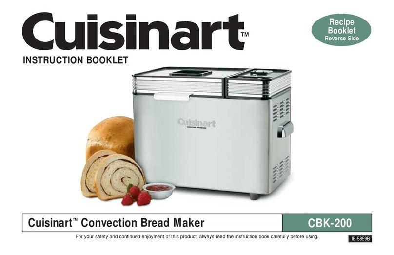 Cuisinart CBK-200 - 2 lb. Convection Bread Maker User manual