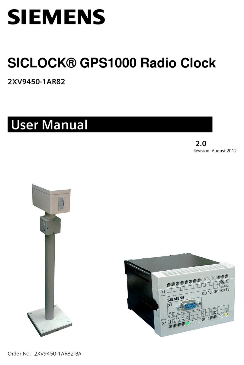 Siemens SICLOCK GPS1000 user manual
