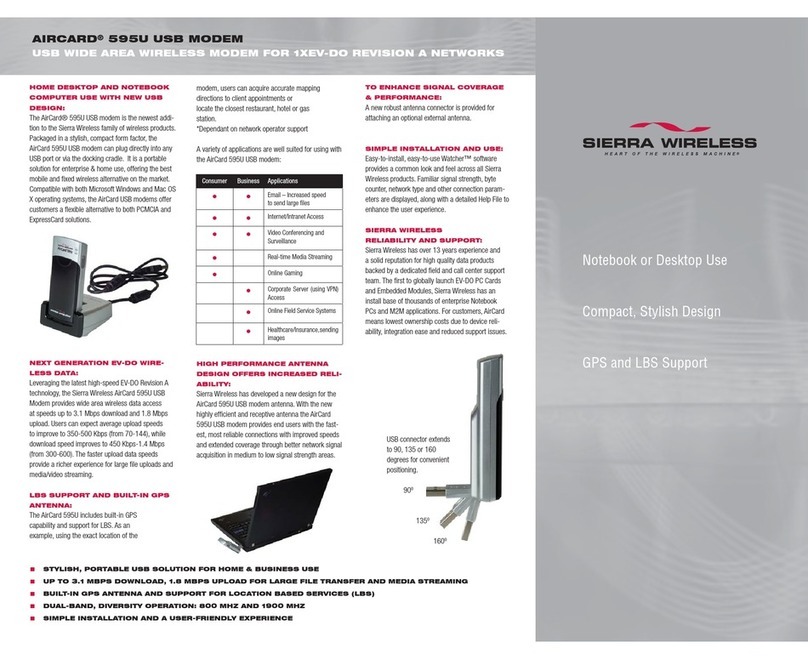 Sierra Wireless AIRCARD 595U user guide