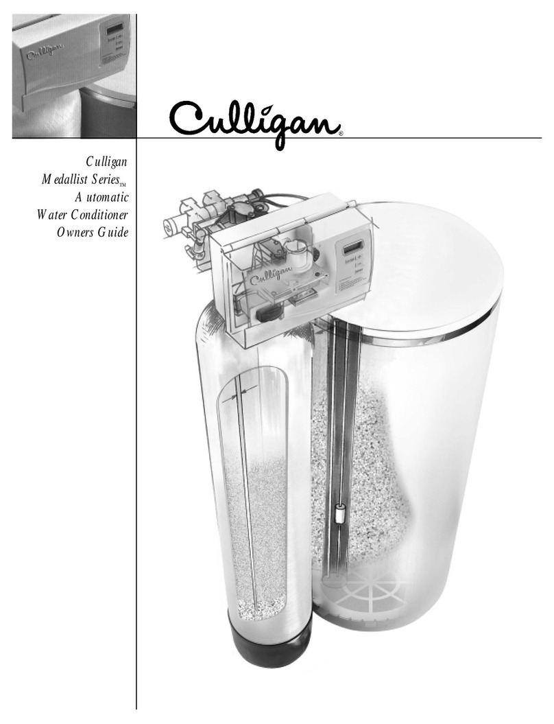 Culligan MEDALLIST SERIES User manual