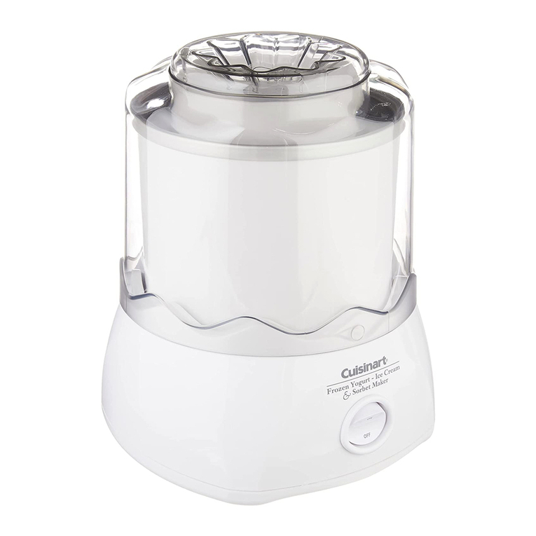 Cuisinart ICE-20 Series Operational manual