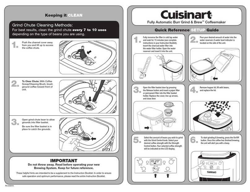 Cuisinart PG-25261A User manual Cuisinart PG-25261A User manual