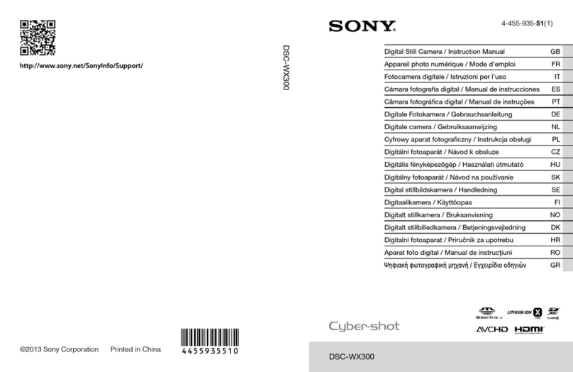 Sony DSC-WX300 Installation instructions manual
