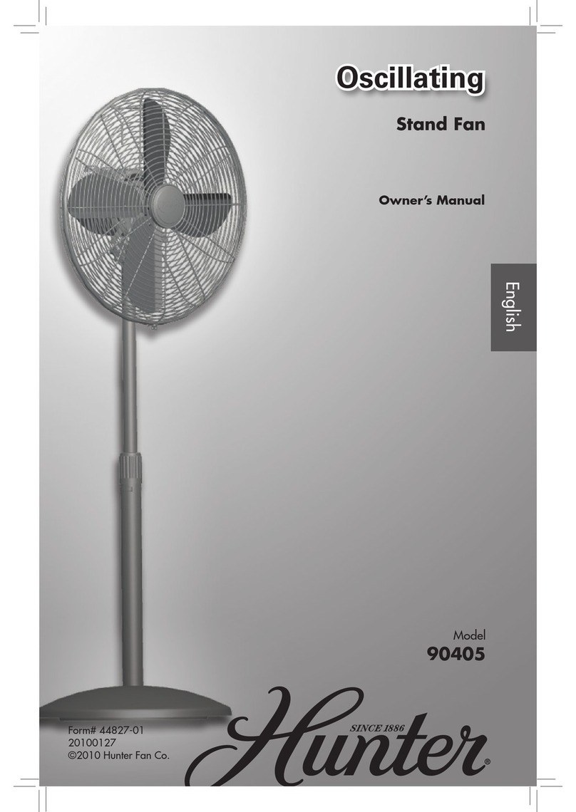 Hunter 90405 User manual