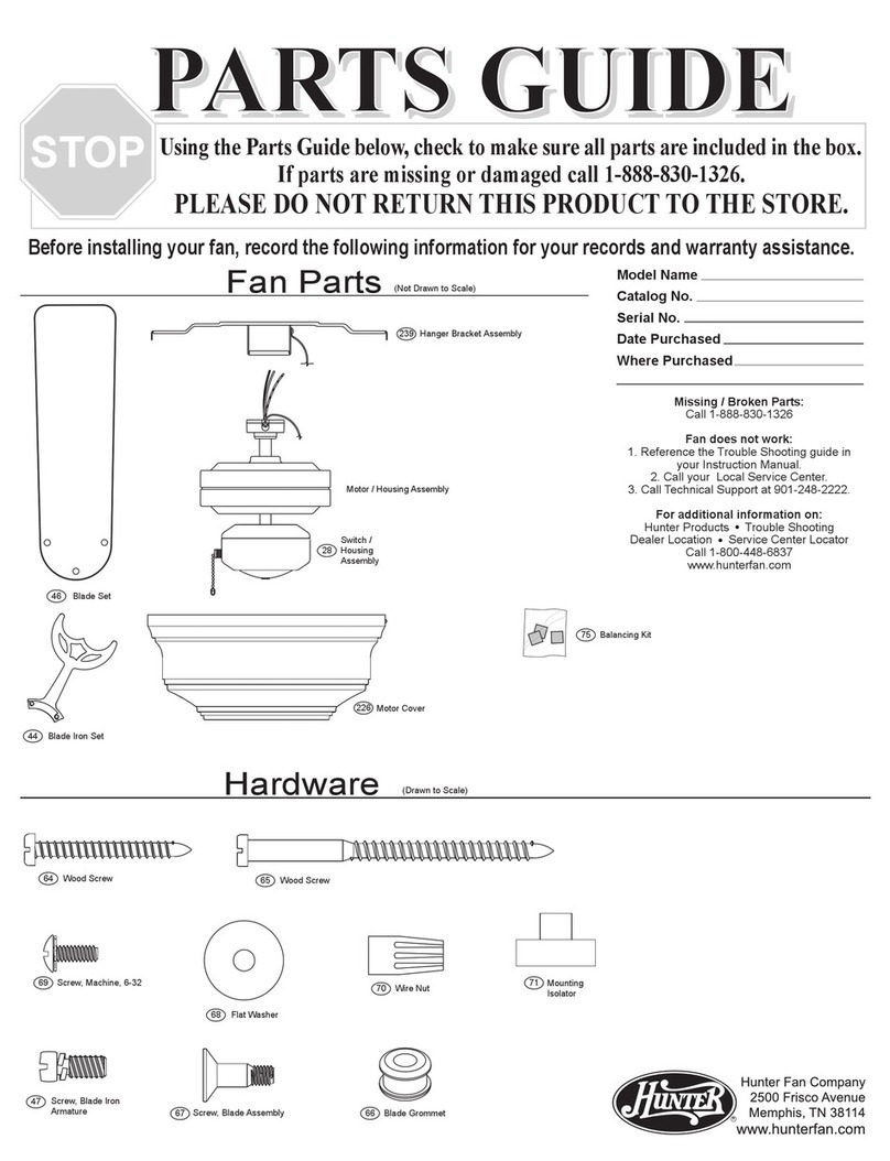 Hunter 20807 Manual