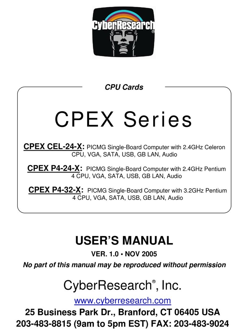 CyberResearch CPEX CEL-24-X user manual
