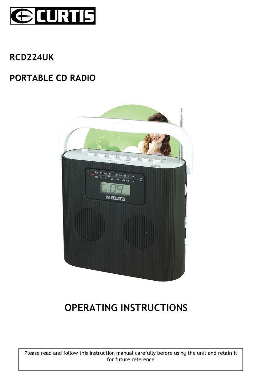 Curtis RCD224UK operating instructions