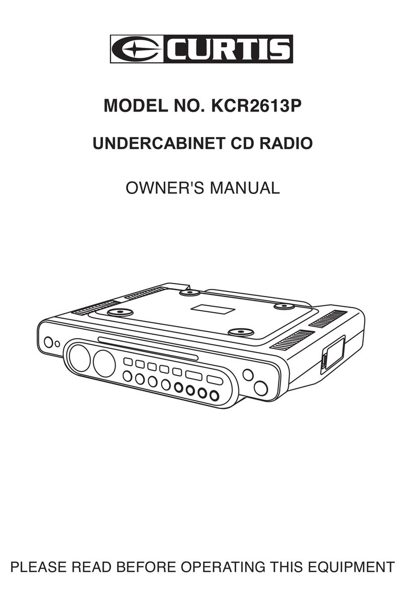 Curtis KCR2613P User manual